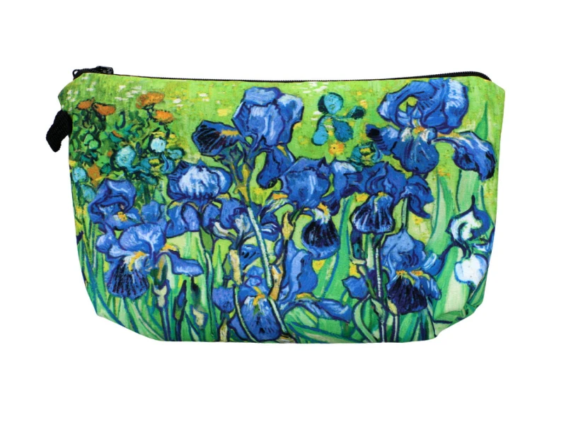 Carmani, kosmetyczka ok. 21x15cm - VAN GOGH/Irysy