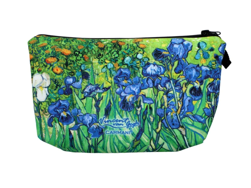 Carmani, kosmetyczka ok. 21x15cm - VAN GOGH/Irysy