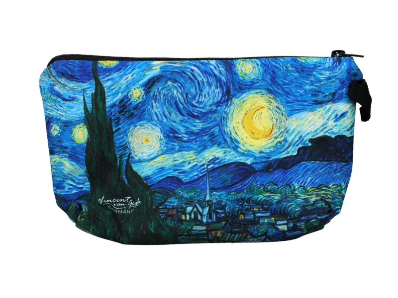 Carmani, kosmetyczka ok. 21x15cm -VAN GOGH/Gwiaździsta Noc