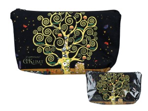Carmani, kosmetyczka ok. 21x15cm -KLIMT/Drzewo życia