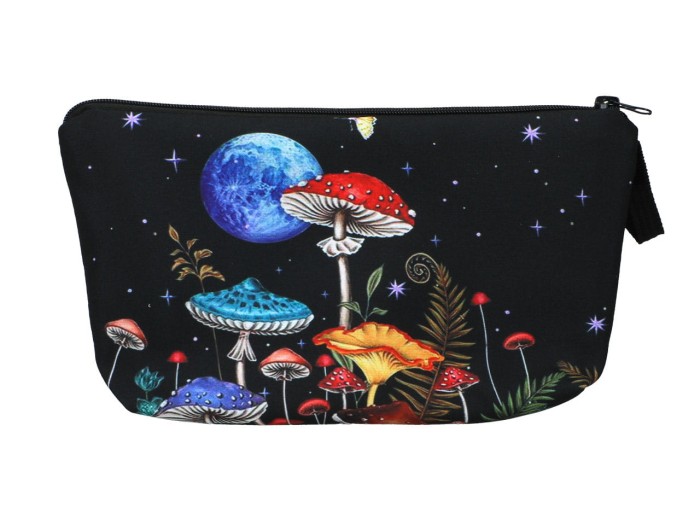 Carmani, kosmetyczka ok. 21x15cm - GRZYBY/GRZYBKI