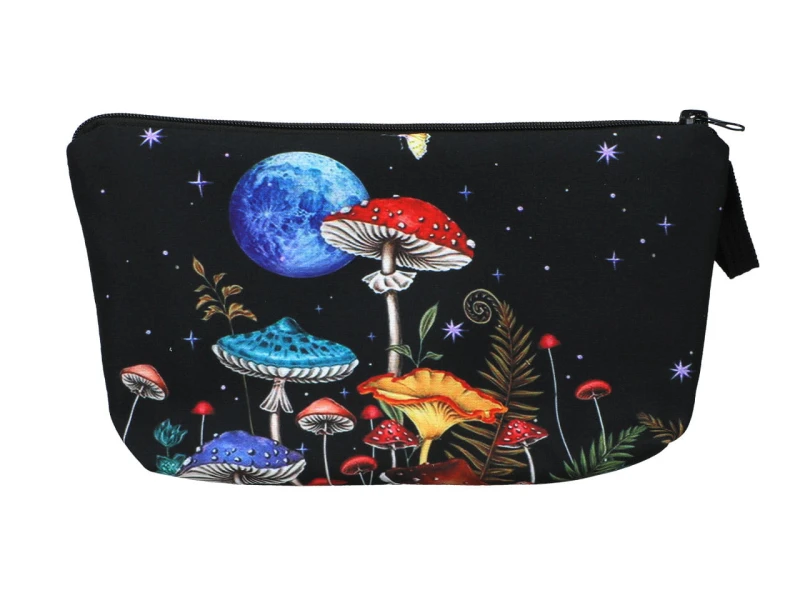 Carmani, kosmetyczka ok. 21x15cm - GRZYBY/GRZYBKI