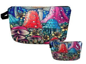 Carmani, kosmetyczka ok. 21x15cm - GRZYBY/GRZYBKI