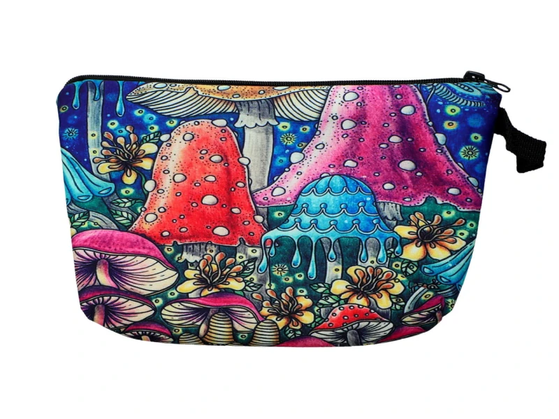 Carmani, kosmetyczka ok. 21x15cm - GRZYBY/GRZYBKI