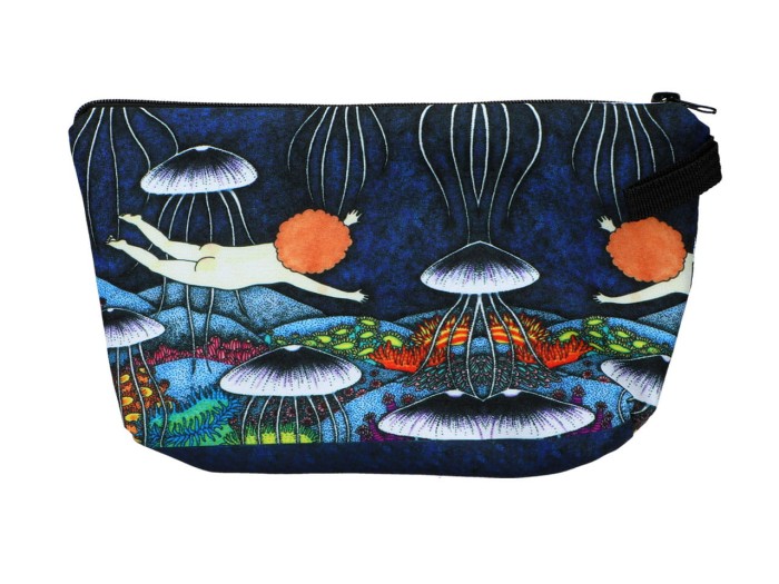 Carmani, kosmetyczka ok. 21x15cm - GRZYBY/GRZYBKI