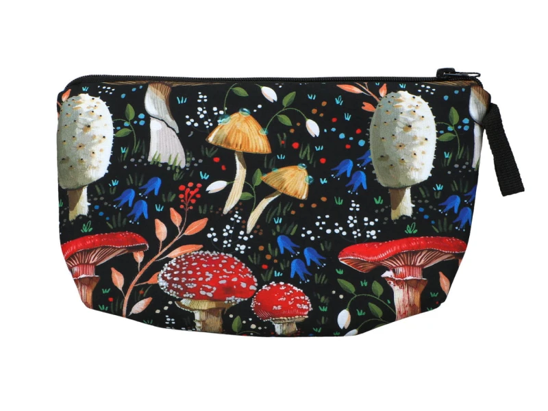 Carmani, kosmetyczka ok. 21x15cm - GRZYBY/GRZYBKI