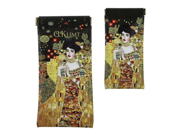 Carmani, miękkie etui na okulary ok. 9x18cm - GUSTAV KLIMT/Adele