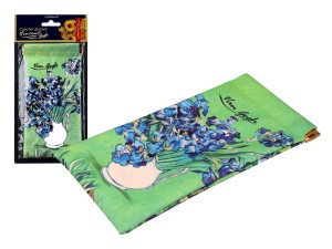 Carmani, miękkie etui na okulary ok. 9x18cm - VAN GOGH/Irysy