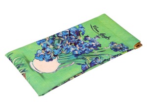 Carmani, miękkie etui na okulary ok. 9x18cm - VAN GOGH/Irysy