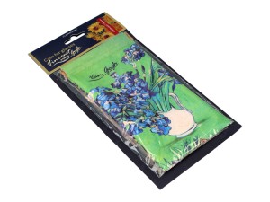 Carmani, miękkie etui na okulary ok. 9x18cm - VAN GOGH/Irysy
