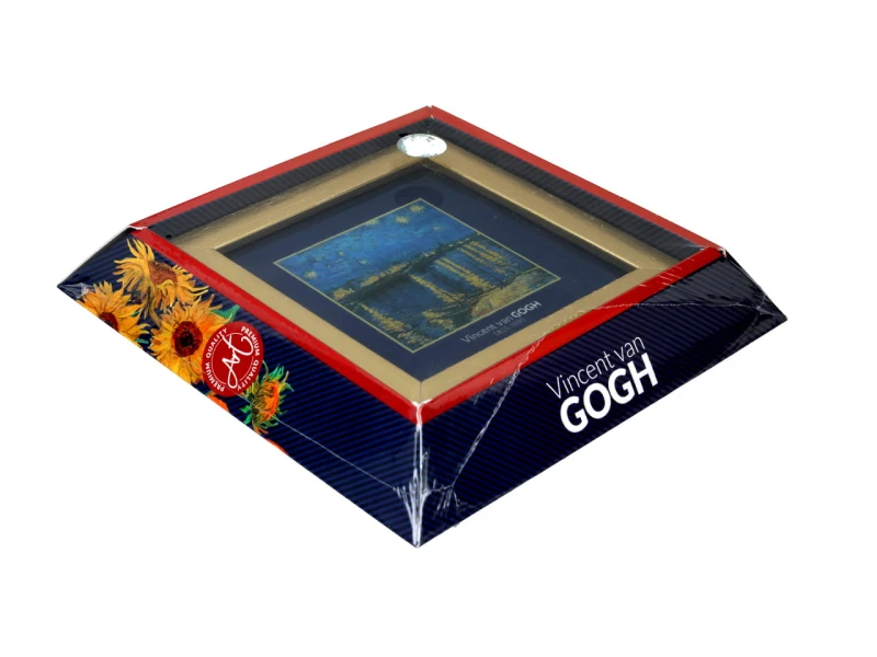 Carmani, obrazek - VAN GOGH/Noc nad Rodanem, złota ramka