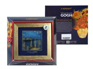 Carmani, obrazek - VAN GOGH/Noc nad Rodanem, złota ramka