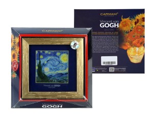 Carmani, obrazek - VAN GOGH/Gwiaździsta noc, złota ramka