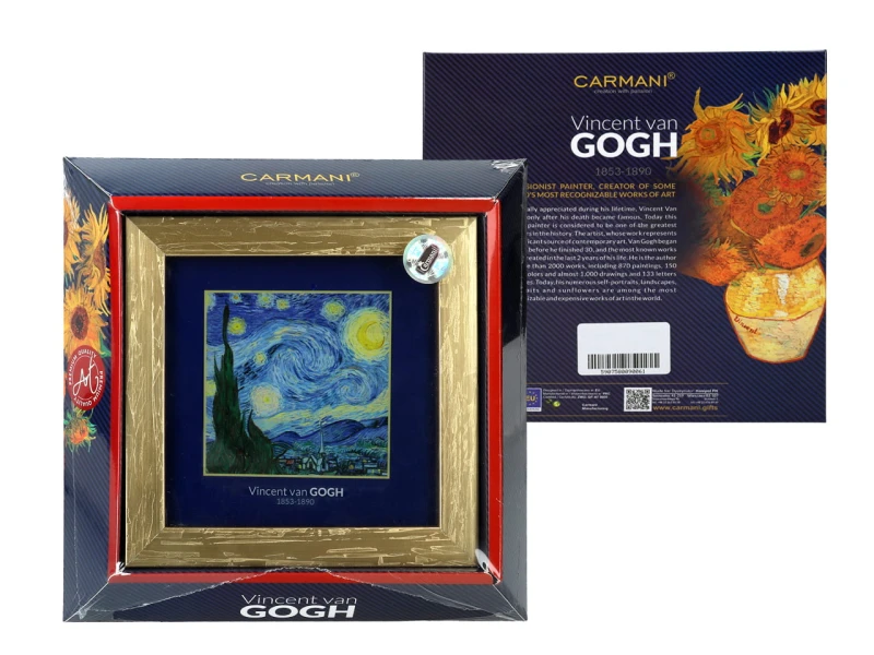 Carmani, obrazek - VAN GOGH/Gwiaździsta noc, złota ramka