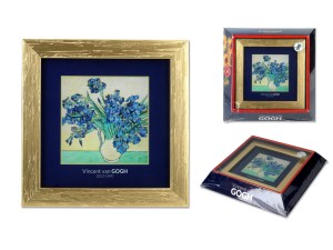 Carmani, obrazek - VAN GOGH/Irysy, złota ramka
