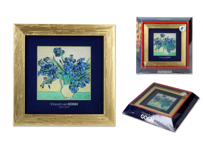 Carmani, obrazek - VAN GOGH/Irysy, złota ramka