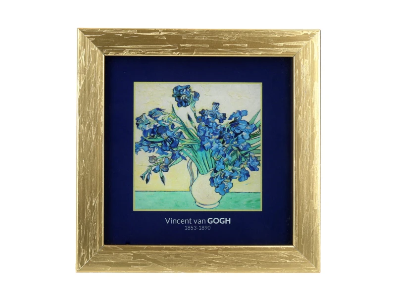 Carmani, obrazek - VAN GOGH/Irysy, złota ramka