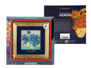 Carmani, obrazek - VAN GOGH/Irysy, złota ramka
