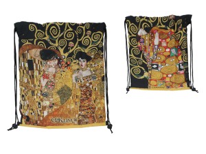 Carmani, worek na plecy 36x43cm - KLIMT/Kolaż
