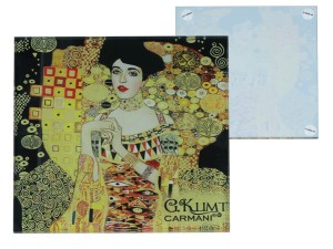Carmani, szklana podkładka ok. 11,5x11,5cm - GUSTAV KLIMT/Adele