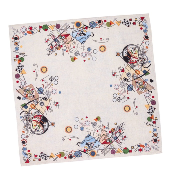 Obrus z tkaniny gobelinowej(tkany maszynowo) KLEIN-100, 93x93 cm