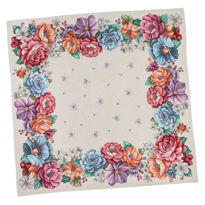 Obrus z tkaniny gobelinowej(tkany maszynowo) RUNNER863-137, 137x137cm