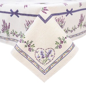 Obrus z tkaniny gobelinowej(tkany maszynowo) LILAC-180, 137x180 cm