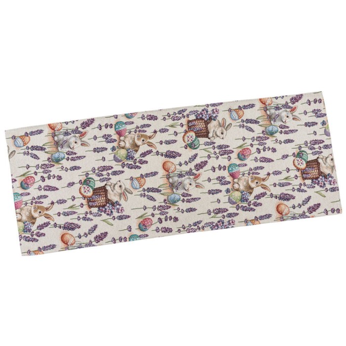 Bieżnik na stół z tkaniny gobelinowej(tkany maszynowo) EDEN1018B-45, 45x140 cm