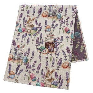 Bieżnik na stół z tkaniny gobelinowej(tkany maszynowo) EDEN1018B-45, 45x140 cm