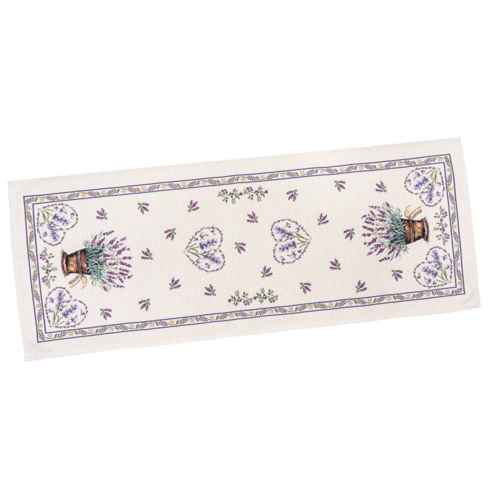 Bieżnik na stół z tkaniny gobelinowej(tkany maszynowo) Bieżnik LILAC-45, 45x140 cm