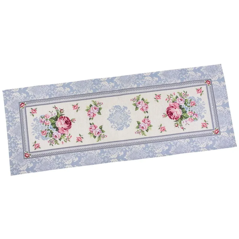 Bieżnik na stół z tkaniny gobelinowej(tkany maszynowo) RUNNER386GR-45, 45x140 cm