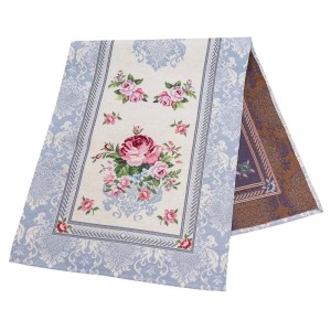 Bieżnik na stół z tkaniny gobelinowej(tkany maszynowo) RUNNER386GR-45, 45x140 cm
