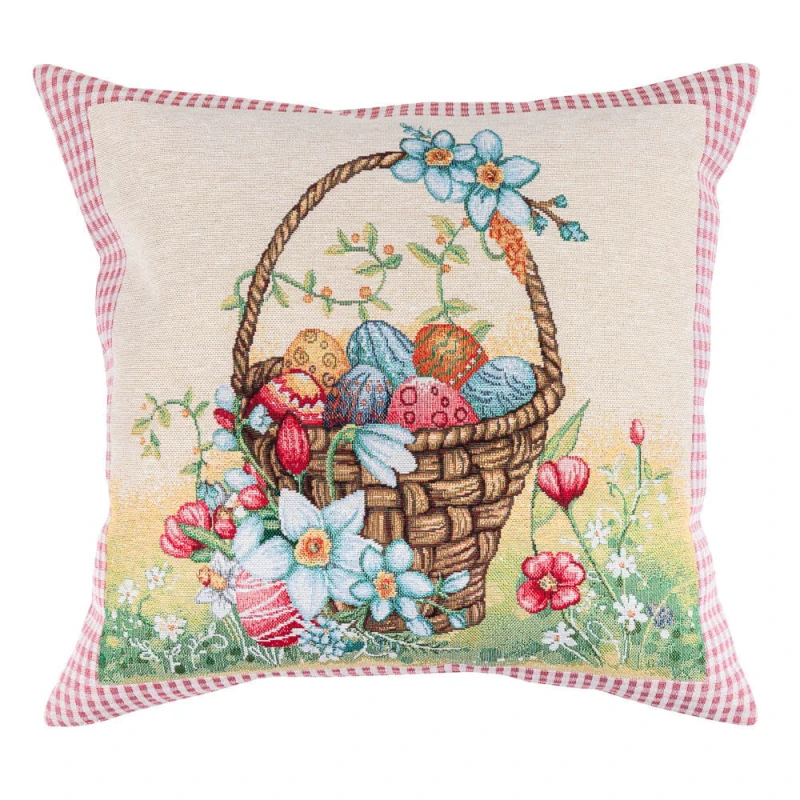Poszewka z tkaniny gobelinowej(tkany maszynowo) MAGIC EASTER CO1-NV, 45x45 cm