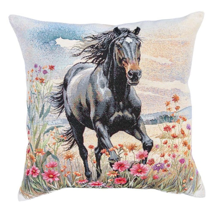 Poszewka z tkaniny gobelinowej(tkana maszynowo) - KISS6226, 45x45 cm