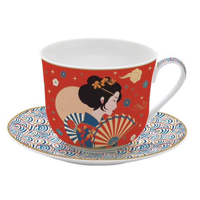 Easy Life/Nuova R2S, duża filiżanka 400ml ze spodkiem - TOKYO COLL.