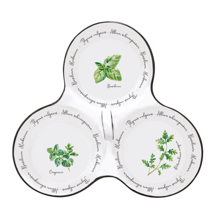 Easy Life/Nuova R2S, porcelanowy zestaw do przystawek 20,5x17cm - HERBARIUM