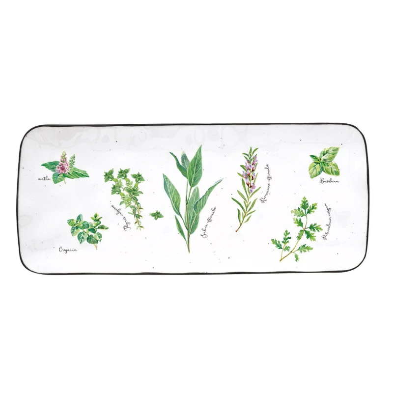 Easy Life/Nuova R2S, porcelanowa paterka 36x15,5cm - HERBARIUM