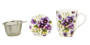 MCP, porcelanowy kubek 440ml z sitkiem i przykrywką - BRATKI