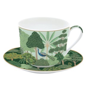 Easy Life/Nuova R2S, duża filiżanka 400ml  ze spodkiem - WOODLAND