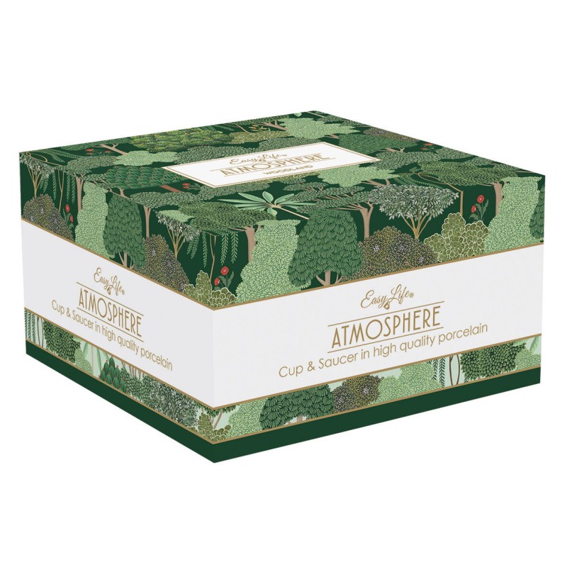 Easy Life/Nuova R2S, duża filiżanka 400ml  ze spodkiem - WOODLAND