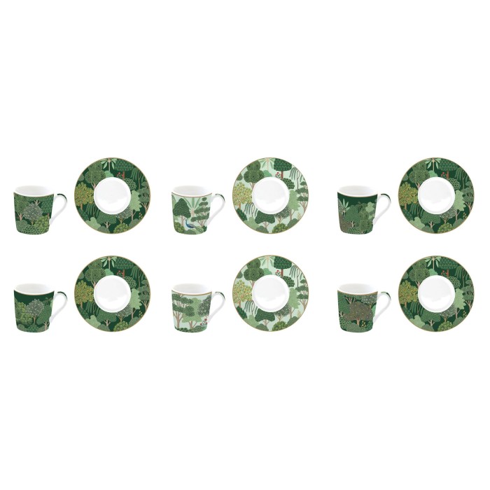 Easy Life/Nuova R2S, zestaw 6-ciu filiżanek-espresso 100ml - WOODLAND