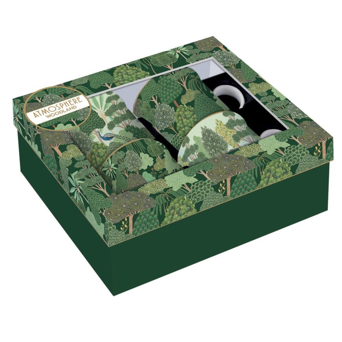 Easy Life/Nuova R2S, zestaw porcelanowych kubków 300ml - WOODLAND(4szt./kpl)