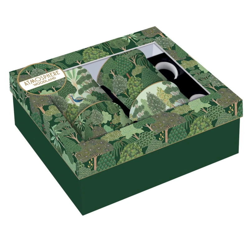 Easy Life/Nuova R2S, zestaw porcelanowych kubków 300ml - WOODLAND(4szt./kpl)