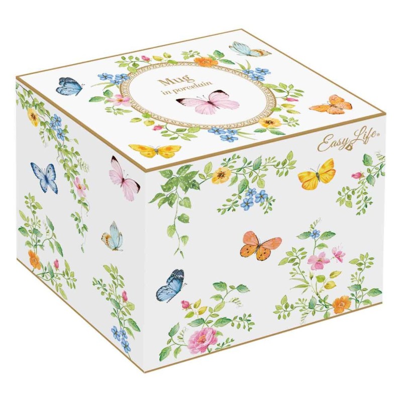 Easy Life/Nuova R2S, porcelanowy kubek 350ml - DANCING BUTTERFLIES