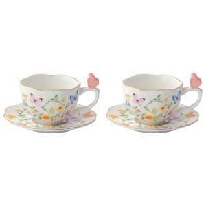 Easy Life/Nuova R2S, porcelanowe filiżanki-espresso 120ml - DANCING BUTTERFLIES(2szt./kpl)