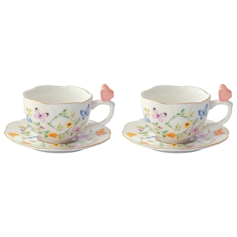 Easy Life/Nuova R2S, porcelanowe filiżanki-espresso 120ml - DANCING BUTTERFLIES(2szt./kpl)