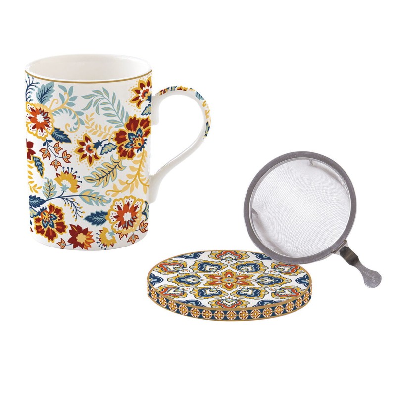 Easy Life/Nuova R2S, kubek 350ml z zaparzaczem-sitkiem i przykrywką