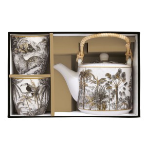 Easy Life/Nuova R2S, czajnik z zap.-sitkiem 600ml + 2x czarka 160ml