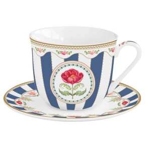 Easy Life/Nuova R2S, porcelanowa filiżanka 370ml ze spodkiem