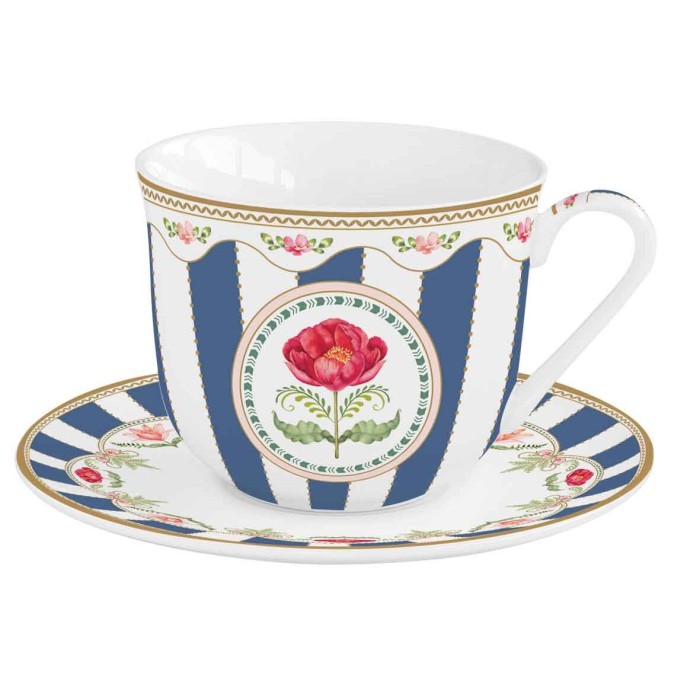 Easy Life/Nuova R2S, porcelanowa filiżanka 370ml ze spodkiem